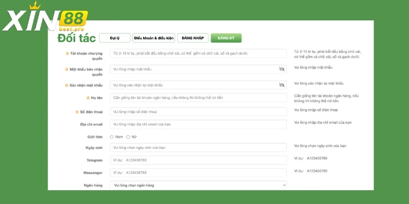 Cách đăng ký hợp tác với XIN88 ngay hôm nay