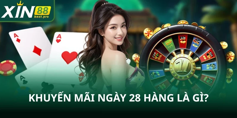 Khuyến mãi ngày 28 hàng tháng siêu hot tại XIN88
